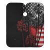 ALAZA Palm Trees Stars Stripes Barber Cape for Men Women, Waterproof Haircut Apron Beard Shaving Bib Hair Cutting Cloth 55 x 65 Inch view 1