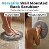 SundownAura Shower Foot & Back Scrubber, 2026 New Silicone Mat with Hanging Hole Suction Cups Body Cleansing Shower Foot Scrubber & Back Massager Pad for Men Women Bathroom (Gray, 1PCS) view 3
