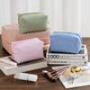 UUYUUY Makeup Bag Set for Women, 4PCS Travel Cosmetic Bags Pencil Case, Checkered Seersucker Toiletry Organizer Pouches, Cute Makeup Pouch for Purse, Accessories and Gifts, Green Gingham view 4