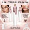 Bivelle Hair Remover for Face and Nose,Facial Hair Removal for Women,2 In1 Rechargeable Facial Hair & Eyebrow - LED Light view 3