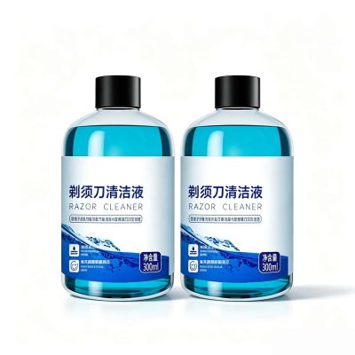 Compatible with Braun Series 3/5/6/7/9/CT, Clean & Renew CCR4 Shaving Head Cleaner Refill, 300mlX2, Lemon Scent, 10x Cleaning Power vs Water, Removes Odors