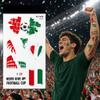 2026 World Cup National Flag Temporary Tattoos for Adults & Kids, Sunproof Sweatproof Long Lasting, Easy to Remove with Baby Oil or Olive Oil, Football Party Cheer Decorations (Italy) view 3