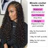 Human Crochet Hair for Black Women Deep Wave 16 Inch 120g 100 Strands view 2