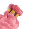 26 28 30 Inch Niegmeag Pink Human Hair Bundles Light Pink Bundles Human Hair Body Wave Bundle Unprocessed 3 Bundles 150g view 4