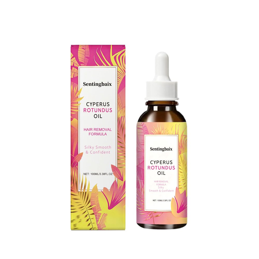 Sentingbaix 100ml Natural Cyperus Rotundus Oil for, Gentle Hair Growth Inhibitor, Reduces Body Hair Regrowth Hair Inhibitor Oil for Body, Face, Legs, Underarm and Bikini Area