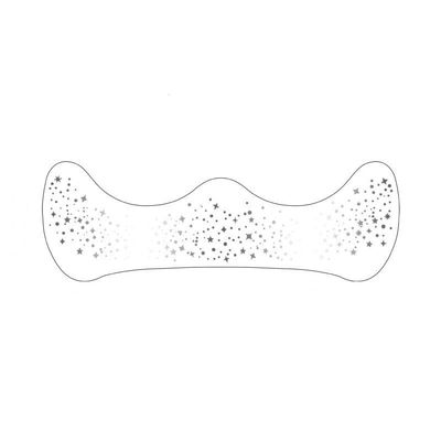 Glitter Freckles Body Face Glitter Makeup Patches for Women Girls Waterproof Festival Rave Accessories Country Outfits Decorations (Silver 10pcs)