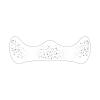 Glitter Freckles Body Face Glitter Makeup Patches for Women Girls Waterproof Festival Rave Accessories Country Outfits Decorations (Silver 10pcs) view 1