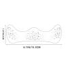 Glitter Freckles Body Face Glitter Makeup Patches for Women Girls Waterproof Festival Rave Accessories Country Outfits Decorations (Silver 10pcs) view 2