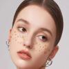 Glitter Freckles Body Face Glitter Makeup Patches for Women Girls Waterproof Festival Rave Accessories Country Outfits Decorations (Silver 10pcs) view 3