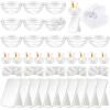Teenyyou 12 Set White Spa Party Supplies for Girls Women for Sleepover view 1