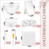 Teenyyou 12 Set White Spa Party Supplies for Girls Women for Sleepover view 2
