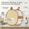 Organic Natural Loofah Sponge,Exfoliating Body Scrubber for Shower view 3