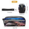 FekiLoot Underwater World Coral Pencil Case Aesthetic Pencil Bag for Women Leather Pen Case Simple Makeup Bags Small Pen Pouch Cute Cosmetic Bag for Purse Cosmetic Pouch Pen Bags with Zipper view 2