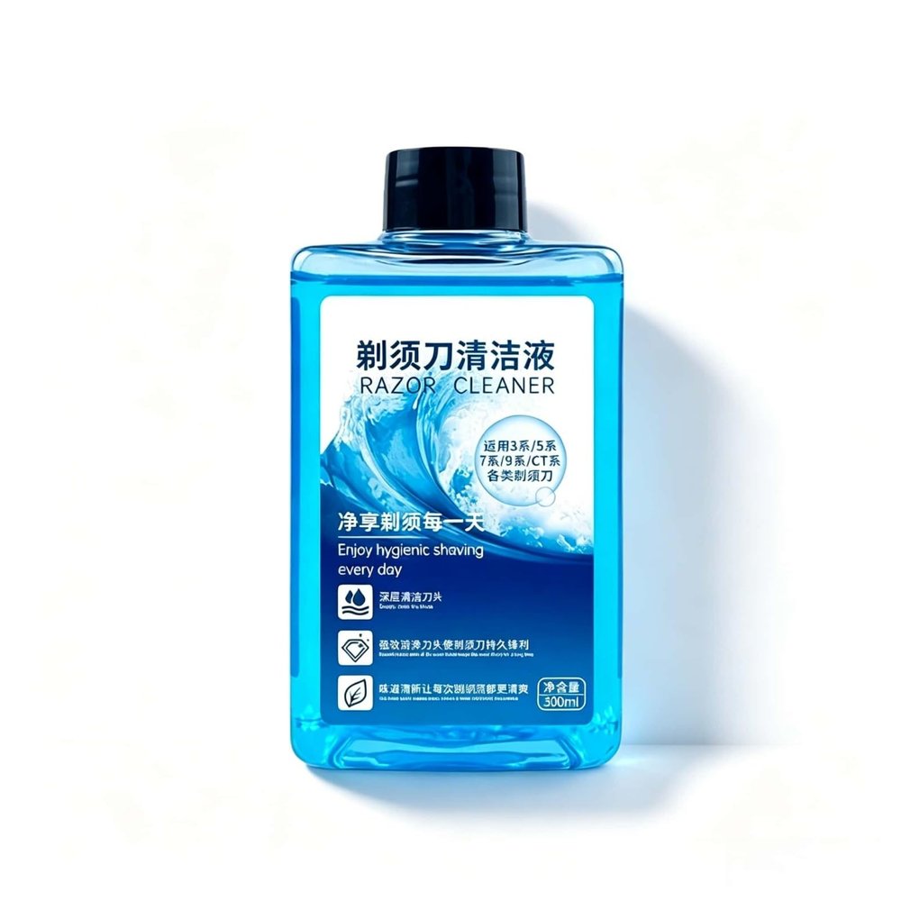 Shaver Cleaning Fluid Refill, 300ml X1, Clean & Renew CCR2/CCR4 Replacement, Deep Clean Head Lubrication & Maintenance Liquid, Compatible with Braun 3/5/7/9/CT Series
