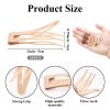 10 Pcs Double Grip Hair Clips, Sightor Metal Snap Hair Clips Hair Barrettes for Women Hair Making Salon Supplies Hair Accessories (Beige) view 2