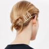 10 Pcs Double Grip Hair Clips, Sightor Metal Snap Hair Clips Hair Barrettes for Women Hair Making Salon Supplies Hair Accessories (Beige) view 4