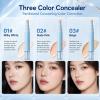 Dual-effect Concealer & Foundation Eye Concealer, 2-in-1 Liquid Foundation & Eye Concealer Pen, Long-Lasting Concealer Face Cream (2pcs, Nude Pink) view 2