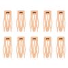 10 Pcs Double Grip Hair Clips, Sightor Metal Snap Hair Clips Hair Barrettes for Women Hair Making Salon Supplies Hair Accessories (Khaki) view 1