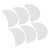 Qudinip Eyeshadow, Half Moon Shaped Adhesive Non Woven Pad to Prevent Makeup and Smudging, with Soft Skin Friendly Material, for Eye Makeup and Lip Applicati view 3
