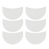 Qudinip Eyeshadow, Half Moon Shaped Adhesive Non Woven Pad to Prevent Makeup and Smudging, with Soft Skin Friendly Material, for Eye Makeup and Lip Applicati view 4