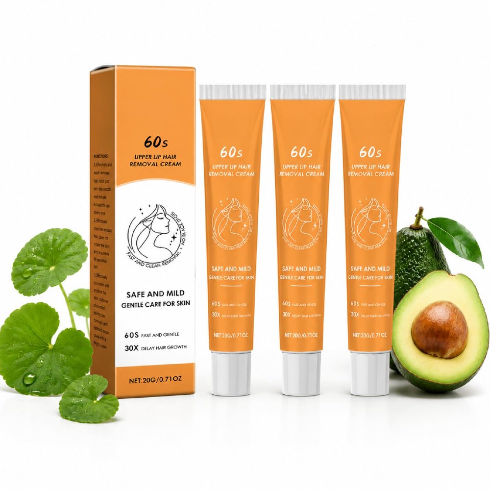 Xeiuc Facial Hair Removal Cream for Face Fast-Acting 5-Min Formula,3 Packs