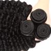 #1B Human Hair Bundles Natural Black Deep Wave Bundles 30 32 34 Inch Knotless Virgin Black Deep Wave Human Hair Extensions For Women 50g/Bundle Total 150g view 4