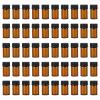 TUPWELY 50Pcs 2ml Amber Glass Essential Oil Bottles with Orifice Reducer view 1