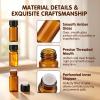 TUPWELY 50Pcs 2ml Amber Glass Essential Oil Bottles with Orifice Reducer view 3