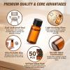 TUPWELY 50Pcs 2ml Amber Glass Essential Oil Bottles with Orifice Reducer view 4