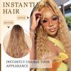 #27 Blonde Clip in Hair Extensions,Soft Real Human Hair 14 Inch 120g 7pcs,Brazilian Remy Clip ins for Women,Honey Blonde Deep Wave Clip ins Silky Hair Extensions view 3