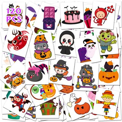 Halloween Tattoos for Kids, Halloween Party Favors Games Toy Party Supplies