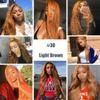 #30 Brown Clip in Hair Extensions Human Hair, Light Brown Straight Remy Human Hair Extensions Clip ins for Women, 22 Inch 120g 7Pcs, Remy Human Hair Extension view 2
