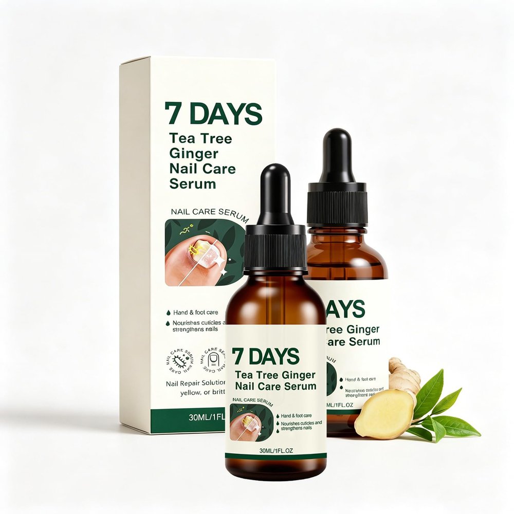 2Pcs 7 days Nail Treatment,Nail Serum & Cuticle Care Oil, Ginger Care Oil, Strengthening & Hydrating Dry Brittle Nails