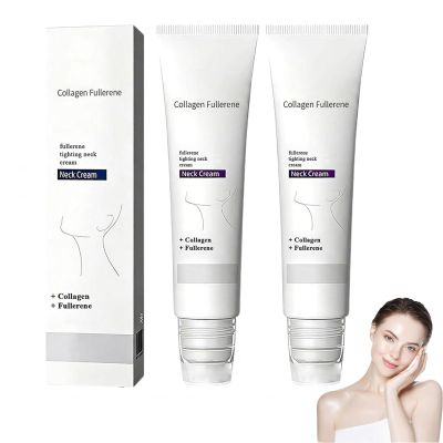 APKAPK Collagen Fullerene Neck Cream, 2026 New Advanced Firming & Wrinkle-Reducing Cream with Collagen Peptides, Moisturizing & Pore Minimizer, Natural Anti-Wrinkle Serum for All Skin Types (2 Pack)