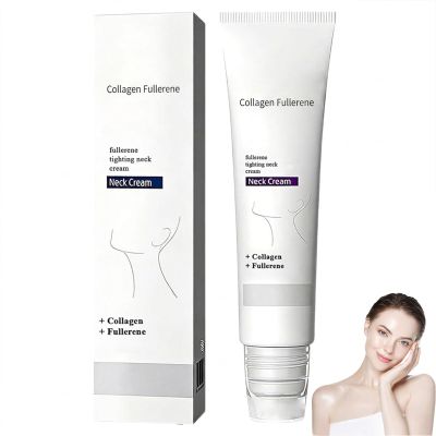APKAPK Collagen Fullerene Neck Cream, 2026 New Advanced Firming & Wrinkle-Reducing Cream with Collagen Peptides, Moisturizing & Pore Minimizer, Natural Anti-Wrinkle Serum for All Skin Types (1 Pack)