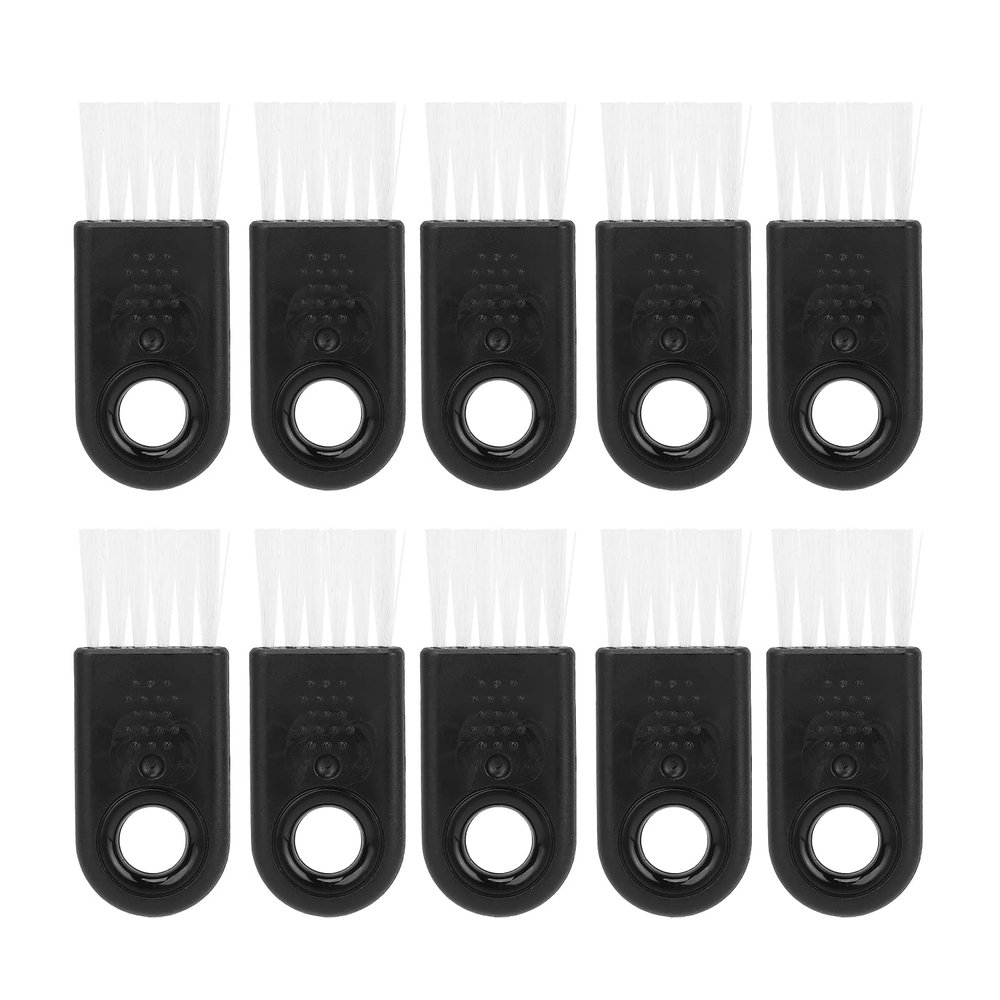 Omquot 10pcs Electric Shaver Cleaning Brush Set Soft Nylon Hair Scraper Removal Tool for Home Use