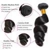#1B Human Hair Bundles Loose Deep Wave Bundles Human Hair 16 18 20 Inch FuivJuix Unprocessed Brazilian Virgin Hair Natural Color Loose Wave Bundles Human Hair Extensions 3 Bundle 150 Gram For Woman view 3