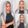 Fridnae Gray Bundles Silver Straight Human Hair Bundles 24 26 28 Inch view 2