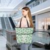 MEIKIUP Sorority Makeup Bag Sorority Gift Green & White Canvas Bag Friendship and Service Gift Sisterhood Welcome Bag (Links FB) view 3