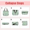 MEIKIUP Sorority Makeup Bag Sorority Gift Green & White Canvas Bag Friendship and Service Gift Sisterhood Welcome Bag (Links FB) view 4