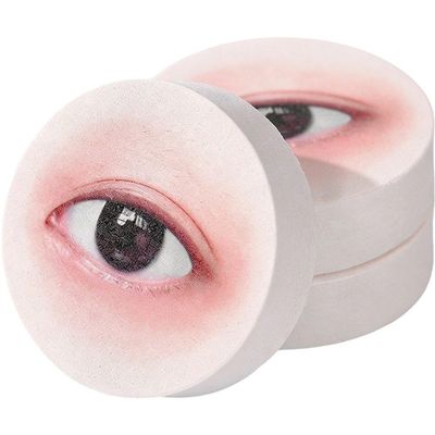 Vjnyvs Eyelash Grafting Practice Sponge Realistic Eye Makeup Model Training Tools for Beginners to Practice Eyelash Grafting
