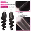 12A Human Hair Bundles with Closure 16 18 20 with 14 Inch Brazilian Body Wave 3 Bundles Human Hair with 2x6 HD Lace Closure 100% Unprocessed Virgin Human Hair Weave view 4