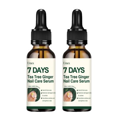 Jonider Umex 7 Days Nail Treatment, Tea Tree Ginger Serum Oil, 2 Pack