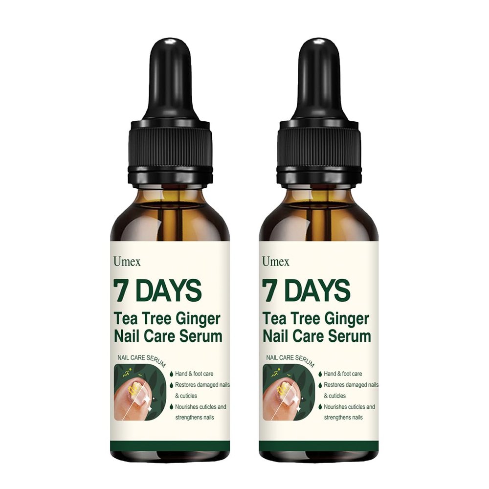 Jonider Umex 7 Days Nail Treatment, Tea Tree Ginger Serum Oil, 2 Pack