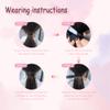 Pinkpearl Human Hair Ponytail Extension, #60 Platinum Blonde Real Hair Ponytail Extension for Women Straight with Wrap Around Magic Paste Ponytail Extensions Human Hair One Piece 14inch 65g(P#60-14in) view 4
