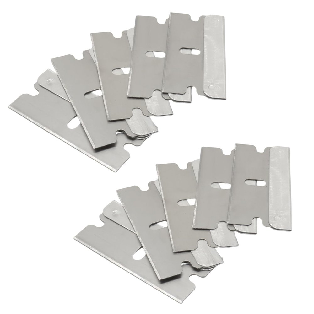 vibedor 20 Packs Razor Blades Single Edge for Scraping Paint