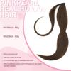 Pinkpearl Ponytail Extension Human Hair, 14inch 65g #4 Chocolate Brown Remy Natural Real Hair Ponytail Extension, Straight with Wrap Around Magic Paste Ponytail Hairpiece Clip in Extensions (P#4-14in) view 3