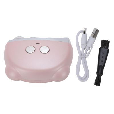 ZJchao Electric Nail Clipper Rechargeable Automatic Nail Trimmer Quiet Anti Pinch Polisher with Noise Reduction Technology for Home Travel Portable Care (Pink)