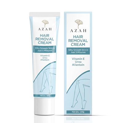 AZAH Hair Removal Cream for Women [100 GM] | Bikini Hair Removal CreamFast & Painless Hair Remover | Ideal for Arm, Underarm, Leg & Bikini Area