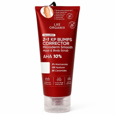 LXE ORGANIX DermaPRO KP Bumps Corrector Body Scrub AHA 10% 200ml